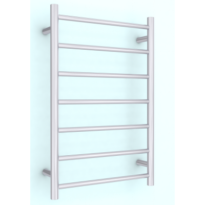 Heated Towel Rail Round 7 Bar 750Hx500Wx120D - Chrome